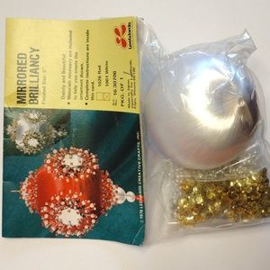 Vintage Lee Wards Sequin and Beaded Ornament Kit  NEW old stock
